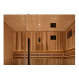 Golden Designs Copenhagen 3-Person Traditional Sauna, Red Cedar Interior & Clear Cedar Exterior - GDI-7389-02