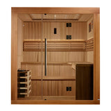 Golden Designs Osla 6-Person Traditional Sauna, Red Cedar Interior & Clear Cedar Exterior - GDI-7689-02