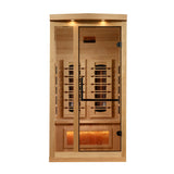 Golden Designs Reserve Edition 1-Person Full Spectrum Infrared Sauna with Himalayan Salt Bar - GDI-8010-03