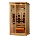 Golden Designs Reserve Edition 1-Person Full Spectrum Infrared Sauna with Himalayan Salt Bar - GDI-8010-03