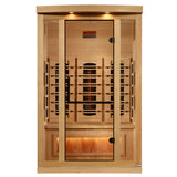 Golden Designs Reserve Edition 2-Person Full Spectrum Infrared Sauna with Himalayan Salt Bar - GDI-8020-03
