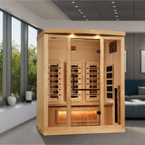Golden Designs Reserve Edition 3-Person Full Spectrum Infrared Sauna with Himalayan Salt Bar - GDI-8030-03