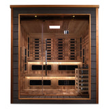Golden Designs Karlstad 6-Person Outdoor-Indoor Hybrid Sauna, Full Spectrum Infrared & Traditional Stove - GDI-8226-01