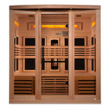 Golden Designs Reserve Edition 6-Person Full Spectrum Near Zero EMF Infrared Sauna with Himalayan Salt Bar (GDI-8260-01)