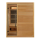 Golden Designs Soria 3-Person Indoor Hybrid Sauna, Full Spectrum Infrared & Harvia Stove - GDI-8330-01