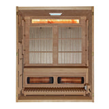 Golden Designs Soria 3-Person Indoor Hybrid Sauna, Full Spectrum Infrared & Harvia Stove - GDI-8330-01