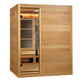 Golden Designs Soria 3-Person Indoor Hybrid Sauna, Full Spectrum Infrared & Harvia Stove - GDI-8330-01