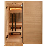 Golden Designs Toledo 6-Person Indoor Hybrid Sauna, Full Spectrum Infrared & Harvia Stove - GDI-8360-01
