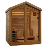 Golden Designs Savonlinna 3-Person Barn Outdoor Traditional Sauna, Canadian Red Cedar Interior - GDI-8503-01