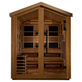 Golden Designs Kaskinen 6-Person Barn Hybrid Outdoor Sauna, Full Spectrum Infrared & Traditional Stove - GDI-8526-01