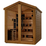 Golden Designs Kaskinen 6-Person Barn Hybrid Outdoor Sauna, Full Spectrum Infrared & Traditional Stove - GDI-8526-01