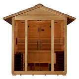 Golden Designs Vorarlberg 5-Person Outdoor Traditional Sauna, Canadian Hemlock - GDI-8105-01
