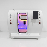 In Stock Macy-Pan Hyperbaric Oxygen Therapy Chamber Hard Type - HE5000 Fort 2.0 ATA, White, White Leather Interior, 2 Electric Aviation Seats