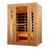 Golden Designs Maxxus Trinity Dual Tech 3-Person Low EMF FAR Infrared Sauna, Canadian Hemlock (MX-LS3-01)