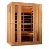 Golden Designs Maxxus Trinity Dual Tech 3-Person Low EMF FAR Infrared Sauna, Canadian Hemlock (MX-LS3-01)