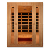 Golden Designs Maxxus Trinity Dual Tech 3-Person Low EMF FAR Infrared Sauna, Canadian Hemlock (MX-LS3-01)