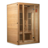 Golden Designs - Maxxus Seattle 2-Person Low EMF Far Infrared Sauna, Canadian Hemlock - MX-J206-01