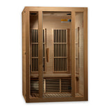 Golden Designs - Maxxus Seattle 2-Person Low EMF Far Infrared Sauna, Canadian Hemlock - MX-J206-01