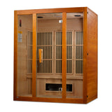 Golden Designs Maxxus Alpine Dual Tech 3-Person Low EMF FAR Infrared Sauna, Canadian Hemlock (MX-J306-02S)