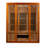 Golden Designs Maxxus Alpine Dual Tech 3-Person Low EMF FAR Infrared Sauna, Canadian Hemlock (MX-J306-02S)