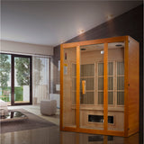 Golden Designs Maxxus Alpine Dual Tech 3-Person Low EMF FAR Infrared Sauna, Canadian Hemlock (MX-J306-02S)