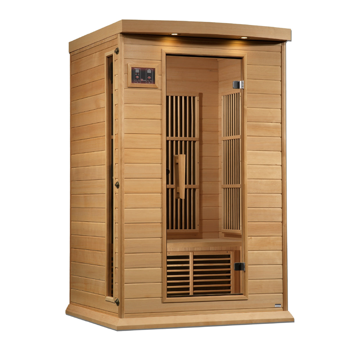 Golden Designs Maxxus 2-Person Near Zero EMF FAR Infrared Sauna, Canadian Hemlock (MX-K206-01-ZF HEM)
