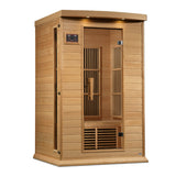 Golden Designs Maxxus 2-Person Near Zero EMF FAR Infrared Sauna, Canadian Hemlock (MX-K206-01-ZF HEM)