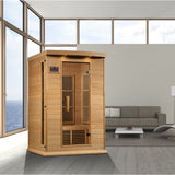 Golden Designs Maxxus 2-Person Near Zero EMF FAR Infrared Sauna, Canadian Hemlock (MX-K206-01-ZF HEM)