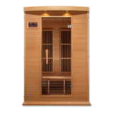 Golden Designs - Maxxus Toulouse 2-Person Low EMF Far Infrared Sauna, Canadian Hemlock - MX-K206-01