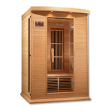 Golden Designs - Maxxus Toulouse 2-Person Low EMF Far Infrared Sauna, Canadian Hemlock - MX-K206-01