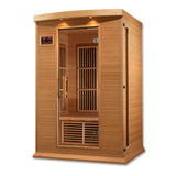 Golden Designs - Maxxus Toulouse 2-Person Low EMF Far Infrared Sauna, Canadian Hemlock - MX-K206-01