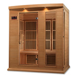 Golden Designs - Maxxus 3-Person Low EMF Far Infrared Sauna, Canadian Hemlock - MX-K306-01