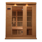 Golden Designs - Maxxus 3-Person Low EMF Far Infrared Sauna, Canadian Hemlock - MX-K306-01