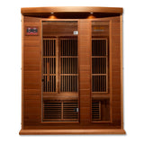 Golden Designs Maxxus Montilemar 3-Person Near Zero EMF FAR Infrared Sauna, Canadian Red Cedar (MX-K306-01-ZF CED)