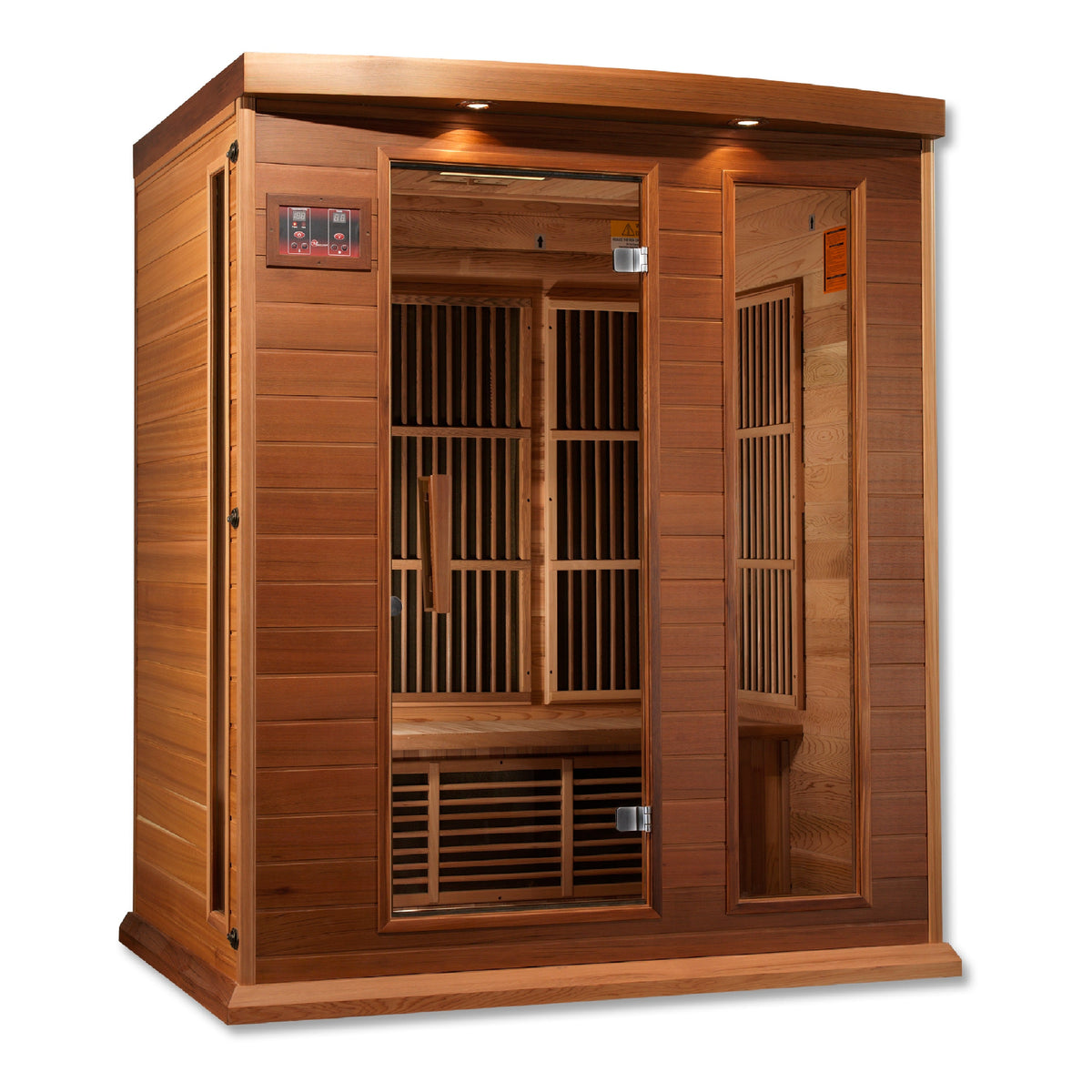 Golden Designs Maxxus Montilemar 3-Person Near Zero EMF FAR Infrared Sauna, Canadian Red Cedar (MX-K306-01-ZF CED)