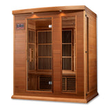 Golden Designs Maxxus 3-Person Low EMF FAR Infrared Sauna, Canadian Red Cedar (MX-K306-01-CED)