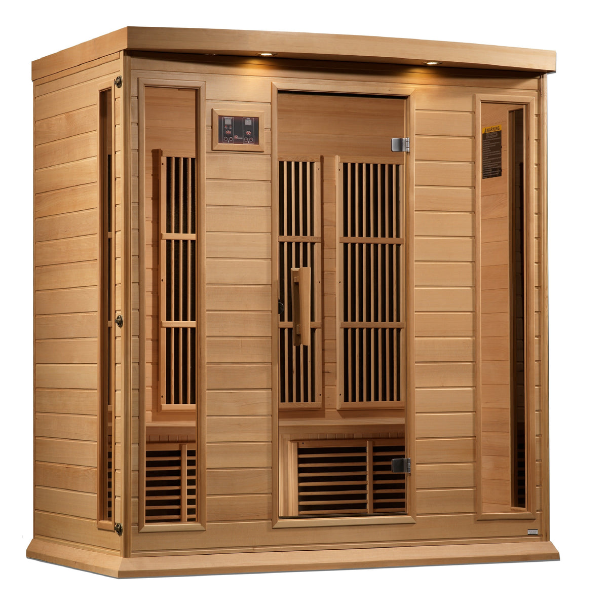 Golden Designs Maxxus 4-Person Near Zero EMF FAR Infrared Sauna, Canadian Hemlock (MX-K406-01-ZF HEM)