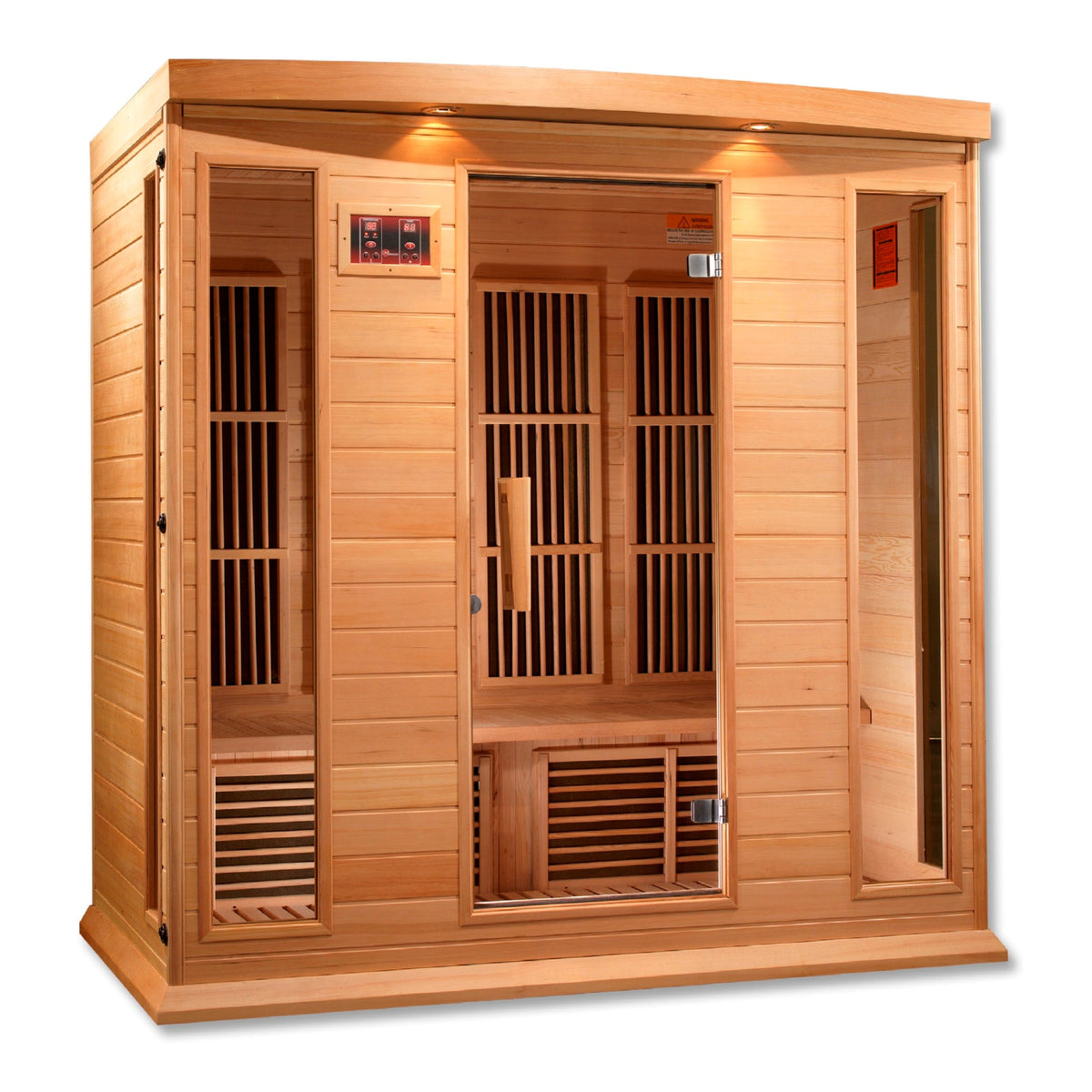 Golden Designs Maxxus 4-Person Low EMF FAR Infrared Sauna, Canadian Hemlock (MX-K406-01)