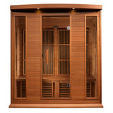 Golden Designs Maxxus Chaumont 4-Person Near Zero EMF FAR Infrared Sauna, Canadian Red Cedar (MX-K406-01-ZF CED)
