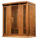 Golden Designs Maxxus Chaumont 4-Person Near Zero EMF FAR Infrared Sauna, Canadian Red Cedar (MX-K406-01-ZF CED)
