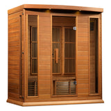 Golden Designs Maxxus 4-Person Low EMF FAR Infrared Sauna, Canadian Red Cedar (MX-K406-01-CED)