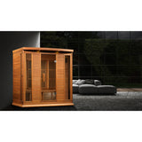Golden Designs Maxxus Chaumont 4-Person Near Zero EMF FAR Infrared Sauna, Canadian Red Cedar (MX-K406-01-ZF CED)