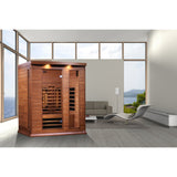 Golden Designs Maxxus 3-Person Full Spectrum Near Zero EMF Infrared Sauna, Canadian Red Cedar (MX-M306-01-FS CED)