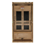 Golden Designs Maxxus S-Line 1-Person Low EMF FAR Infrared Sauna, Canadian Hemlock (MX-S106-01)