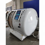 In Stock Macy-Pan Hyperbaric Oxygen Therapy Chamber Hard Type - HE5000 Standard 2.0 ATA, White, White Leather Interior, 2 Gray Electric Aviation Seats