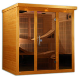Golden Designs Dynamic Monaco Elite 6-Person Ultra Low EMF FAR Infrared Sauna, Canadian Hemlock (DYN-6996-01 Elite)