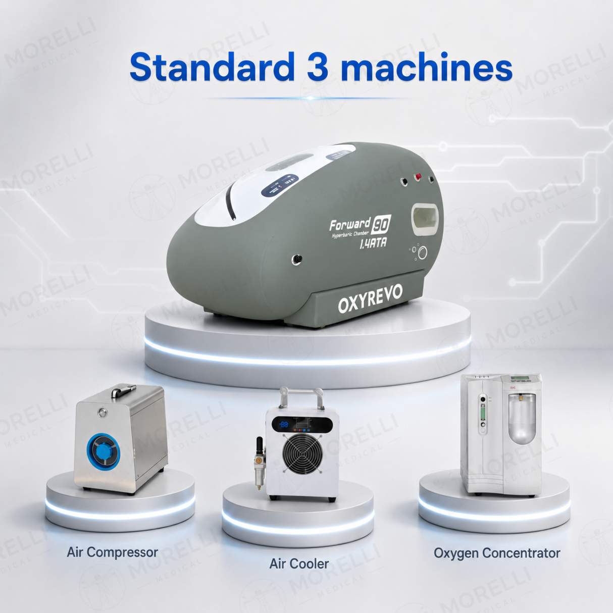 OXYREVO Forward90 1.4 to 1.5 ATA Portable Sitting Hyperbaric