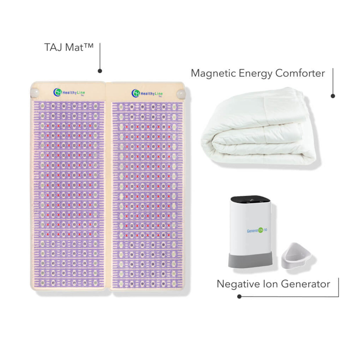 Healthy Line TAJ-Mat™ Queen/King Split Gift Set