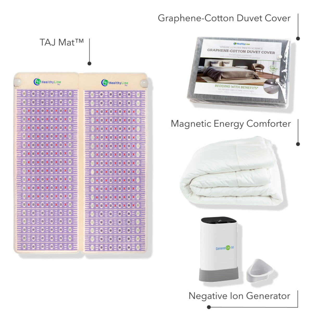 Healthy Line TAJ Mat™ King Royal Sleep Gift Set
