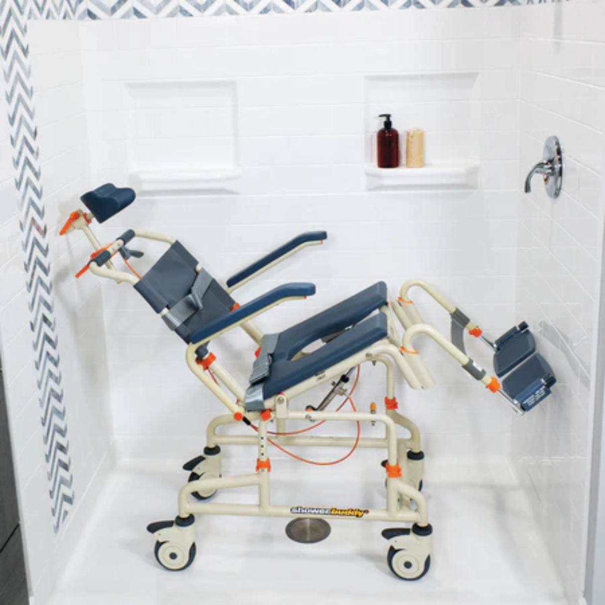 ShowerBuddy SB3T Roll-In Shower Chair with Tilt